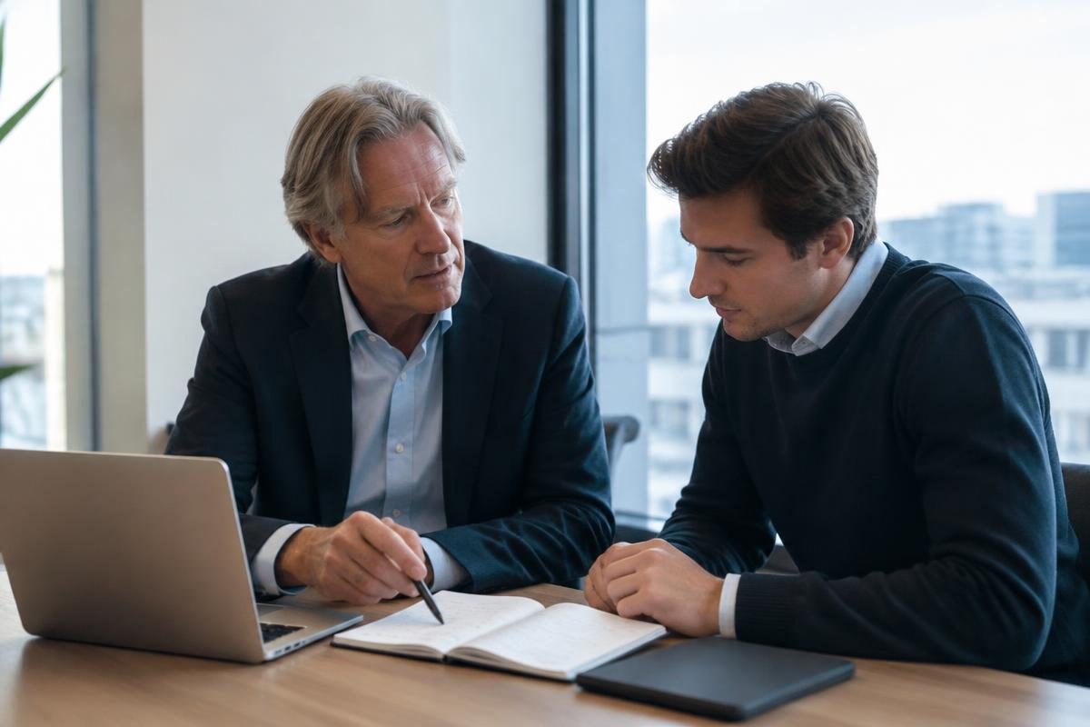 Commercial team and founder reviewing a customer opportunity together