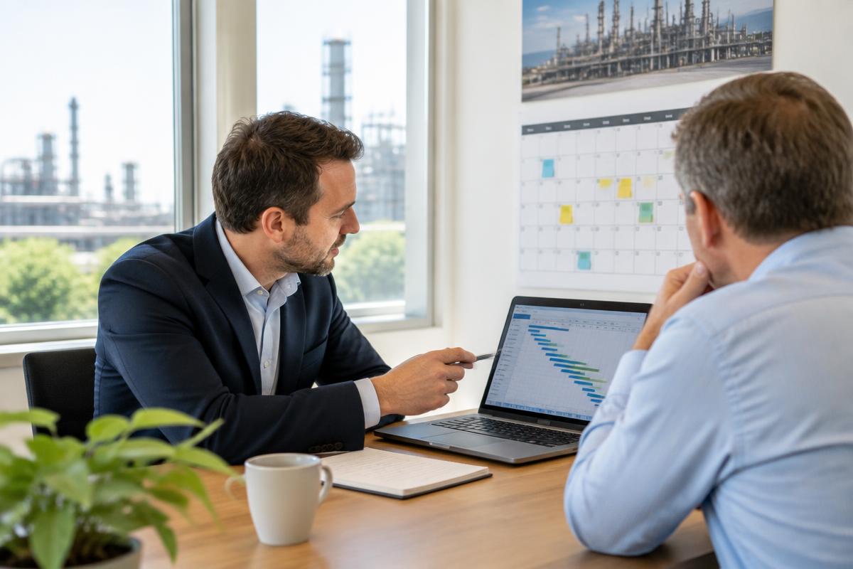 Professionals exploring the right moment for a market conversation