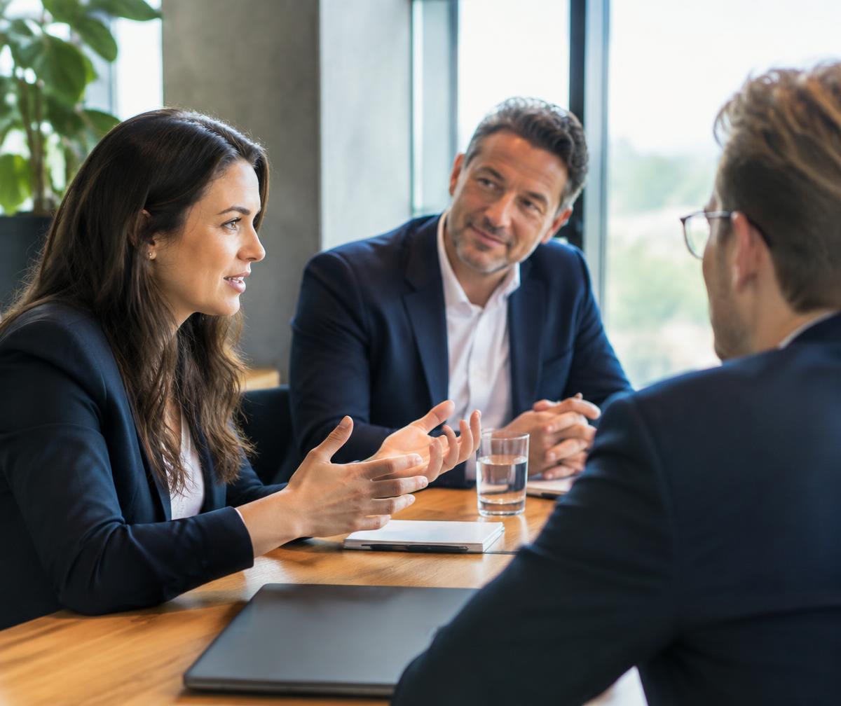 Founder sharing commercial knowledge with the next generation