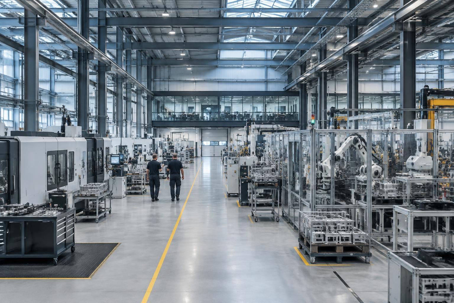 Modern advanced manufacturing facility
